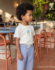 GOTS Organic Lounge Pants - Navy Striped