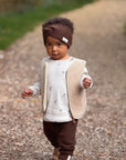 Organic Knit Headband - Chocolate Brown