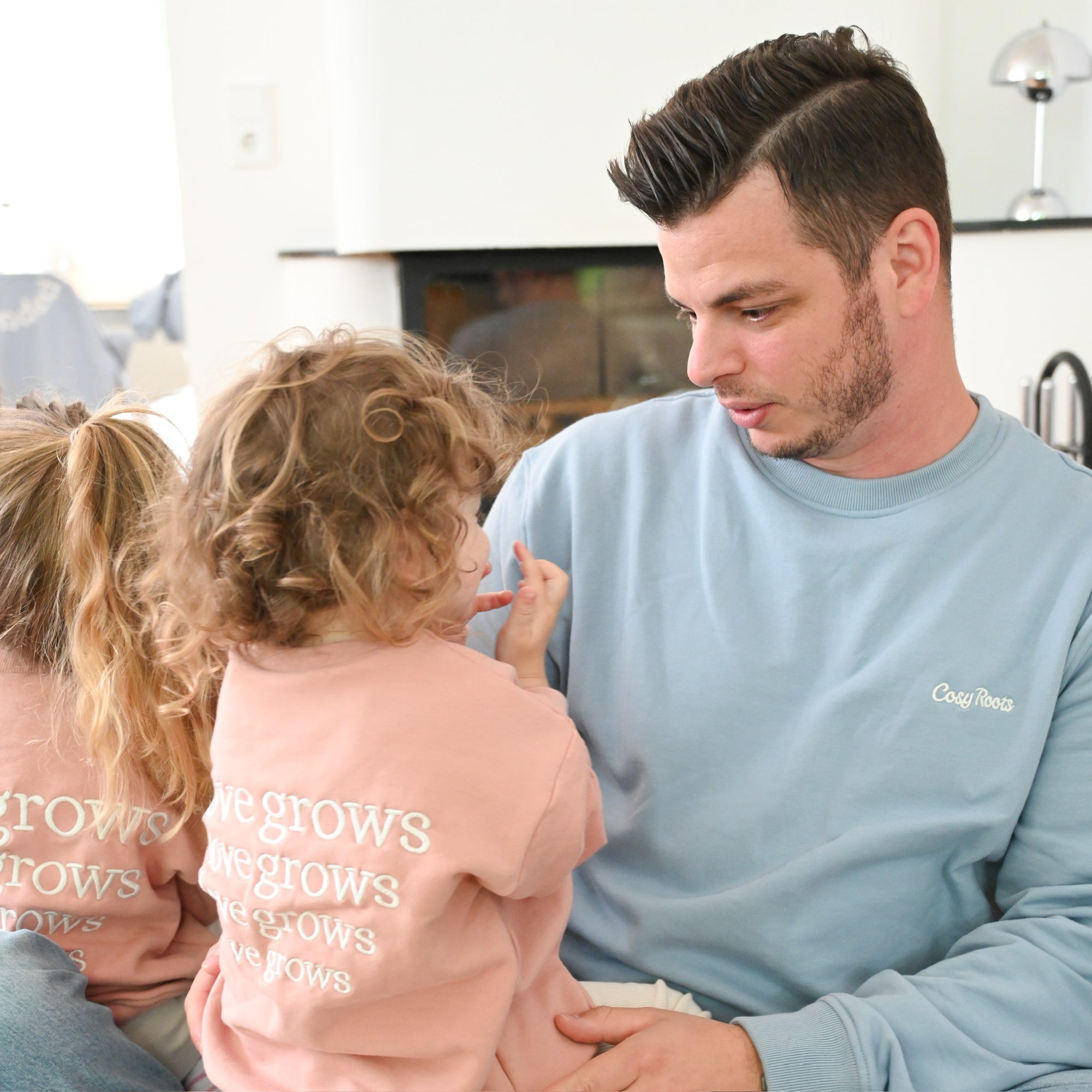 Family Sweatshirt - Dusty Rose - Love Grows