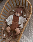 Organic Knit Booties - Walnut - S A L E