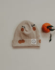 Organic Rib Beanie - Little Orange