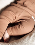 Organic Rib Leggings - Walnut - S A L E