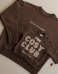 Family Sweatshirt - Chocolate Brown - The Cosy Club