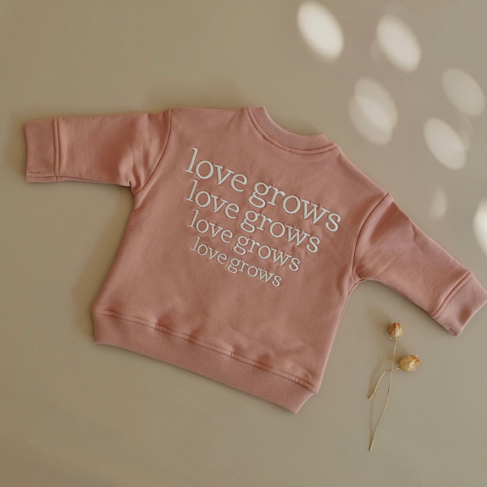 Family Sweatshirt - Dusty Rose - Love Grows