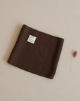 Organic Knit Scarf - Chocolate