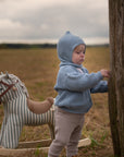 Organic Knit Balaclava - Dusty Blue