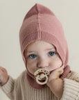 Organic Knit Balaclava - Dusty Rose