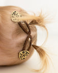 Hair Clips - Leo Hearts - Pack of 2