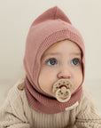 Organic Knit Balaclava - Dusty Rose