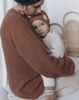 Organic Knit Pulli - MUM - Walnut - SALE - OVERSIZE FIT