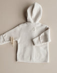 Organic Fleece Jacket - Light Beige Melange