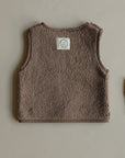 Organic Teddy Vest - Mocha