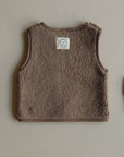 Organic Teddy Vest - Mocha - SALE