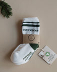 Organic Christmas Socks Green - 2 Pack
