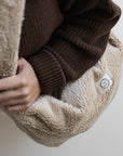 Organic Teddy Mum Bag - Cream