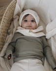 Organic Rib Beanie - Pure Lemon