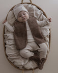 Organic Teddy Vest - Mocha