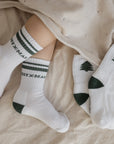 Organic Christmas Socks Green - 2 Pack