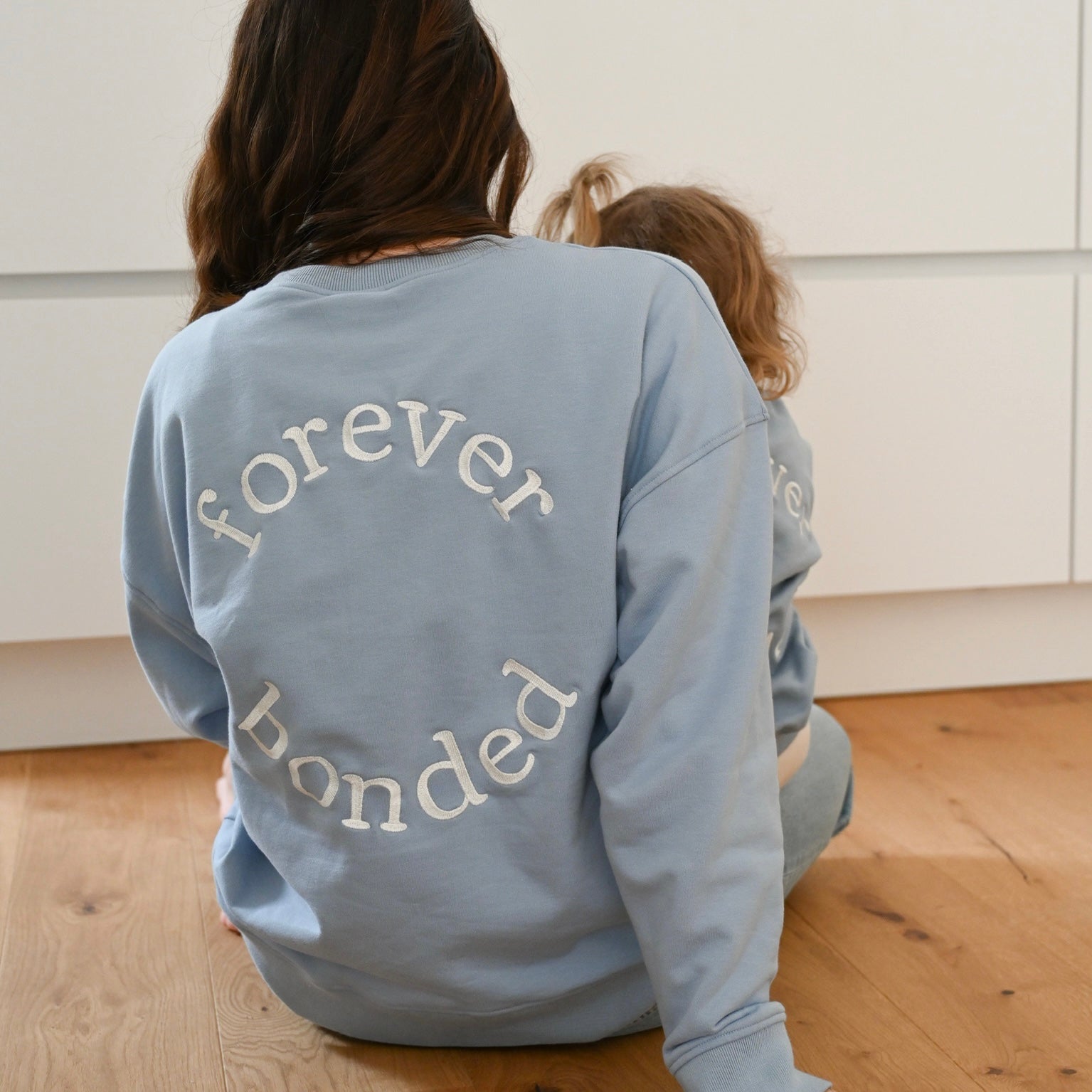 Family Sweatshirt -  MUM - Dusty Blue - Forever Bonded