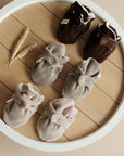 Organic Nicky Booties - Khaki