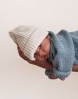 GOTS Knit Cardigan - Dusty Blue - SALE