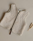Organic Teddy Vest - Cream