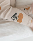 Organic Rib Leggings - Little Orange