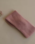 Organic Knit Headband - Dusty Rose