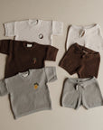 Organic Palm Summer Knit Shirt - Chocolate Brown