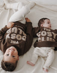 Family Sweatshirt - Chocolate Brown - The Cosy Club