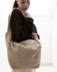 Organic Teddy Mum Bag - Cream