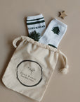 Organic Christmas Socks Green - 2 Pack