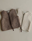 Organic Teddy Vest - Mocha