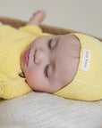 Organic Thin Knit Beanie - Lemon Tonic