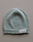 Organic Thin Knit Beanie - Seagrass