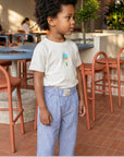 Organic Lounge Pants - Navy Striped