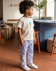 Organic Lounge Pants - Navy Striped