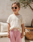 Organic Lounge Pants - Pink Striped