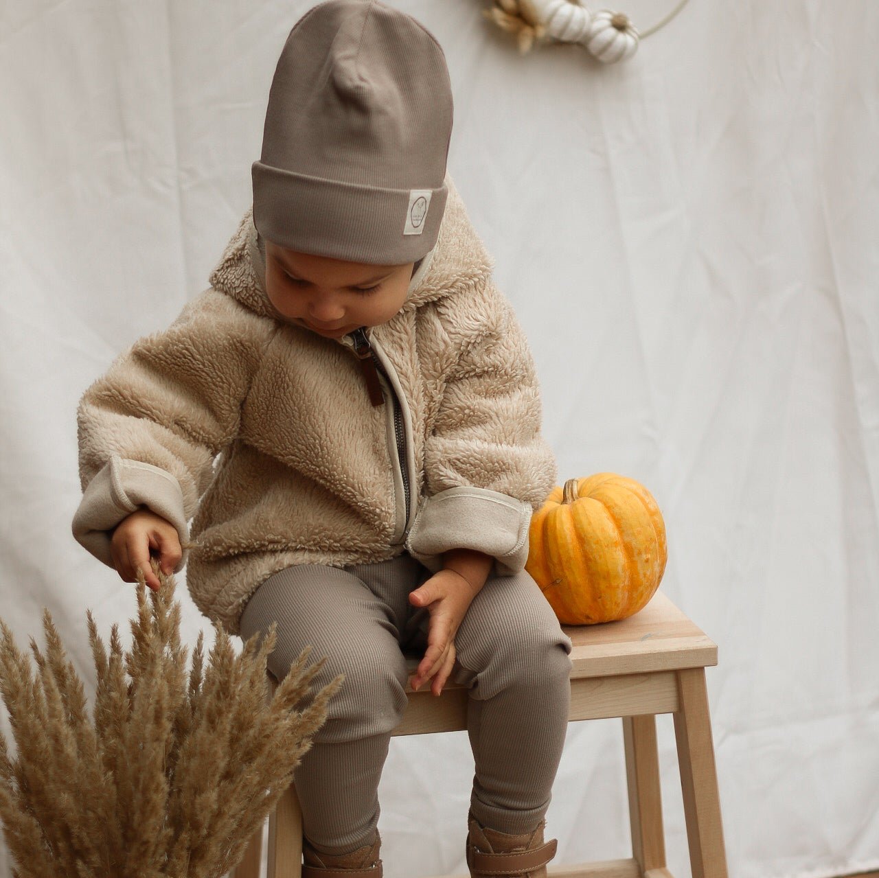 Organic Teddy Jacket - Cream