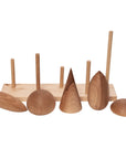 Natural Wooden Stacking Toy - Tree Crowns