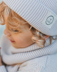 Organic Knit Set - Beanie & Scarf - Sand