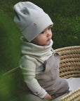 Organic Rib SET - Beanie & Scarf - Wildflowers