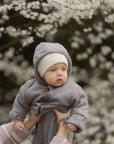 Organic Fleece Overall - Dark Grey Melange