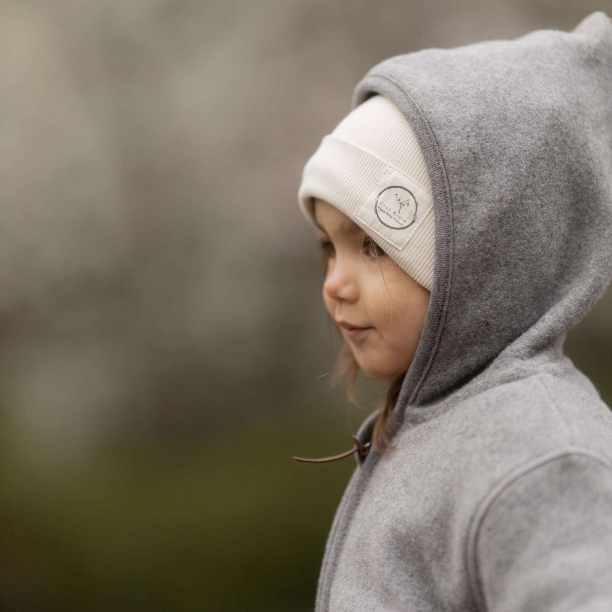 Organic Fleece Jacket - Dark Grey Melange