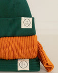 GOTS Organic Knit Beanie - Forest Green