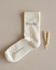Organic Socks - TEEN - Sand