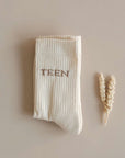 Organic Socks - TEEN - Sand