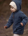 Organic Fleece Jacket - Blue Melange - SALE