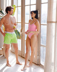 Sustainable MUM Bathing Suit - Bright Pink