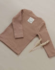 Organic Slim Longsleeve - Walnut - S A L E